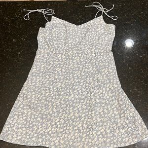 Light Blue Floral Babydoll dress